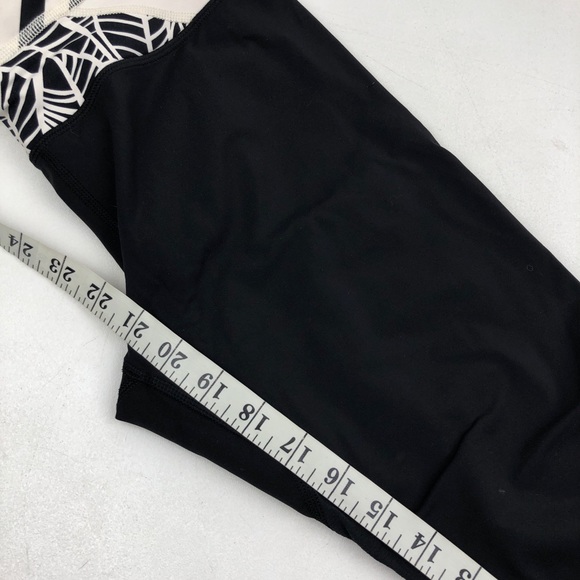 Lululemon Inspire Crop 
Black / Pretty Palm Black Angel Wing - Picture 7 of 8